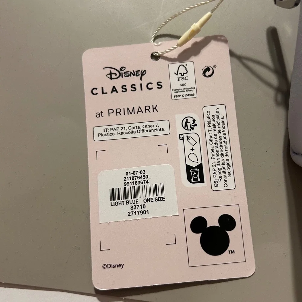 Disney Aristocats Marie Makeup Bag Light Blue Primark Heart Cosmetic Pouch NEW